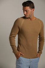 סריג רגלן דק בטקסטורת וואפל | קנת קול