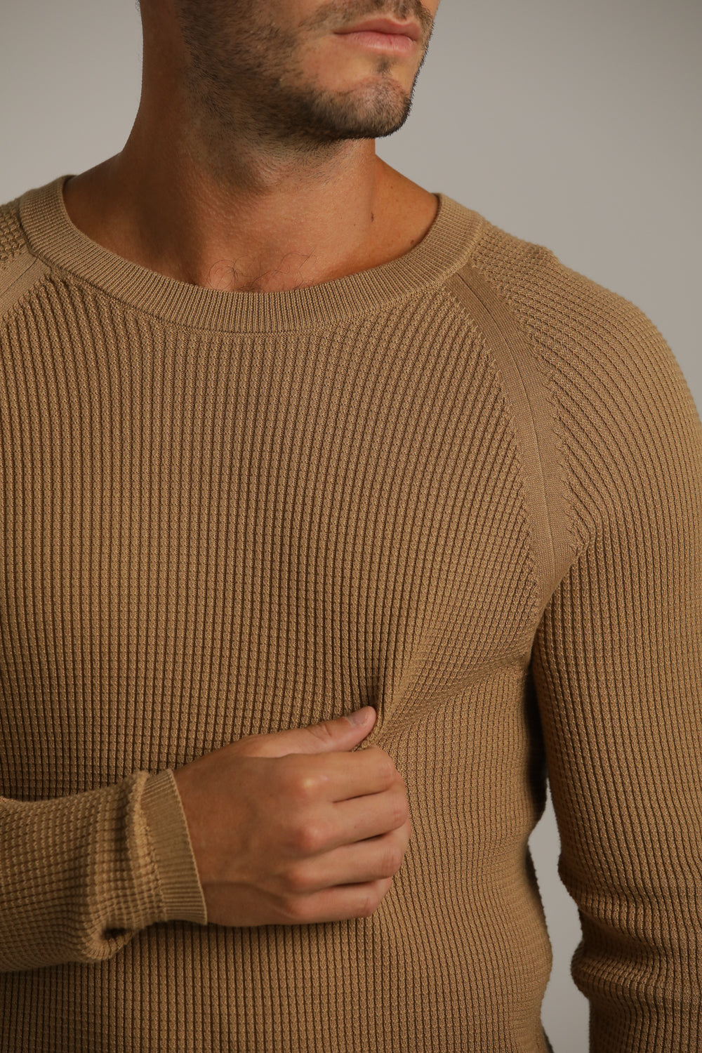 סריג רגלן דק בטקסטורת וואפל | קנת קול