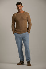 סריג רגלן דק בטקסטורת וואפל | קנת קול