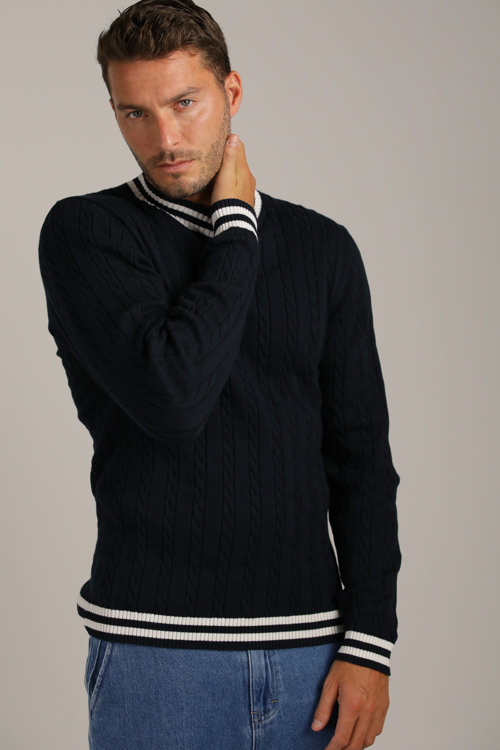 סריג בעיצוב טקסטורת צמות | קנת קול