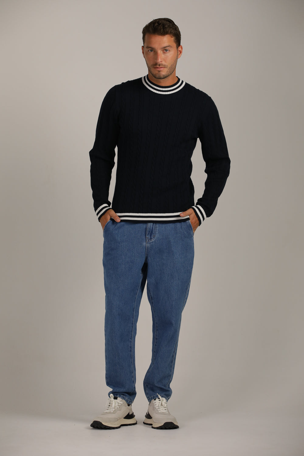 סריג בעיצוב טקסטורת צמות | קנת קול