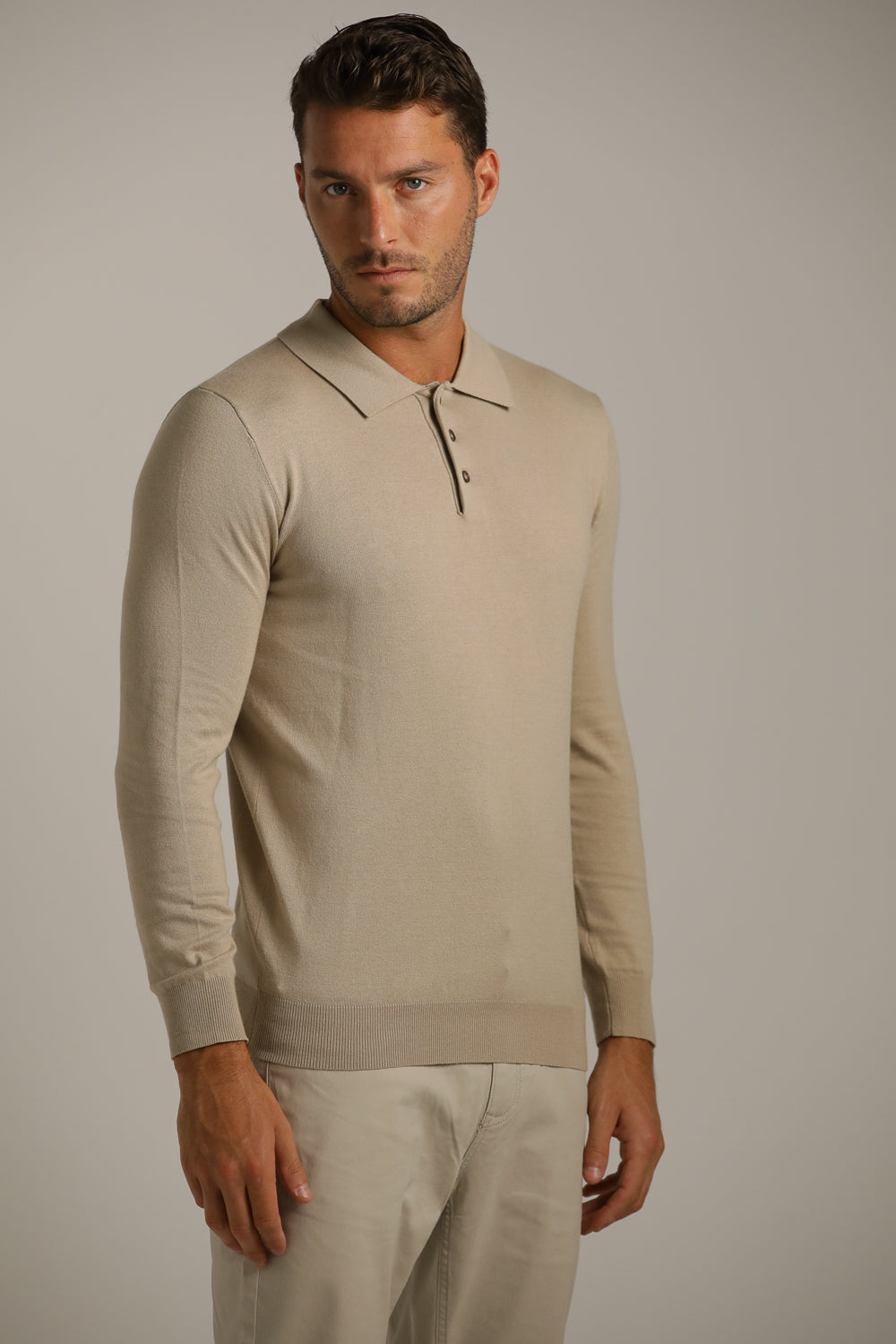 חולצת פולו בסגנון סריג דק | קנת קול