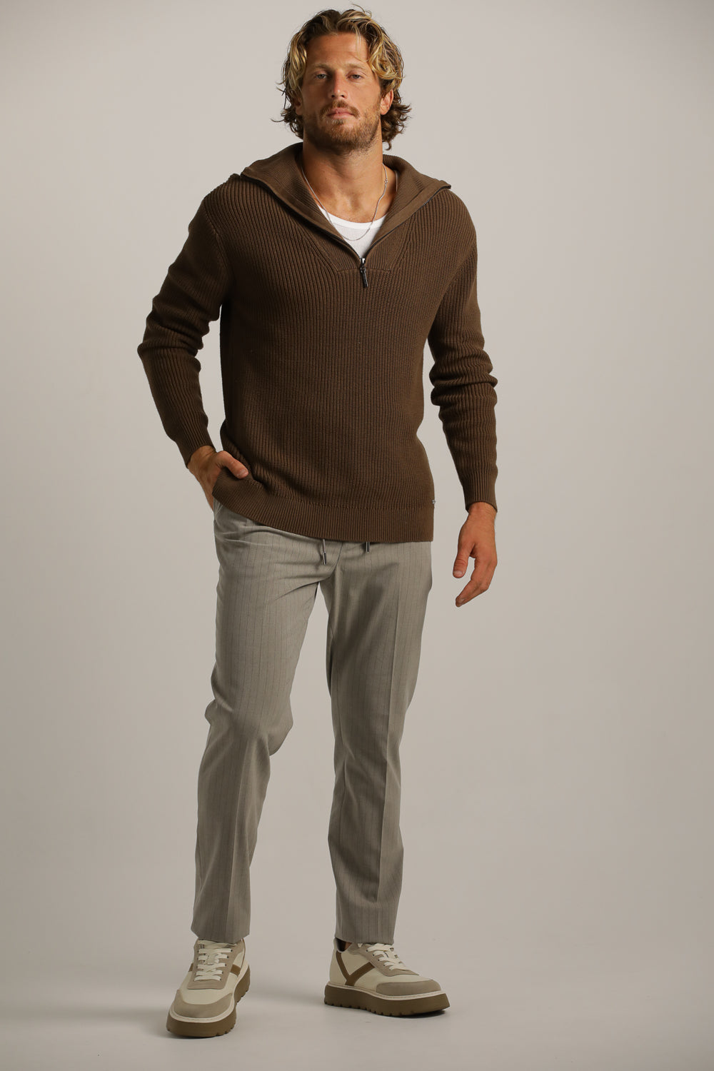 סריג סקי עם חצי רוכסן | קנת קול