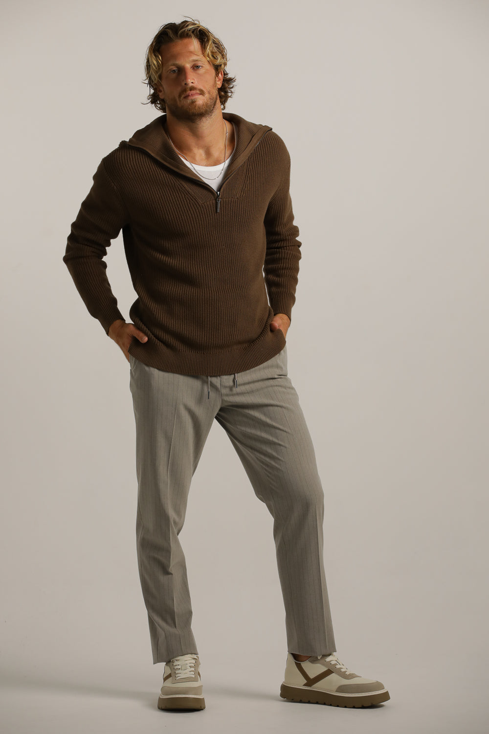 סריג סקי עם חצי רוכסן | קנת קול