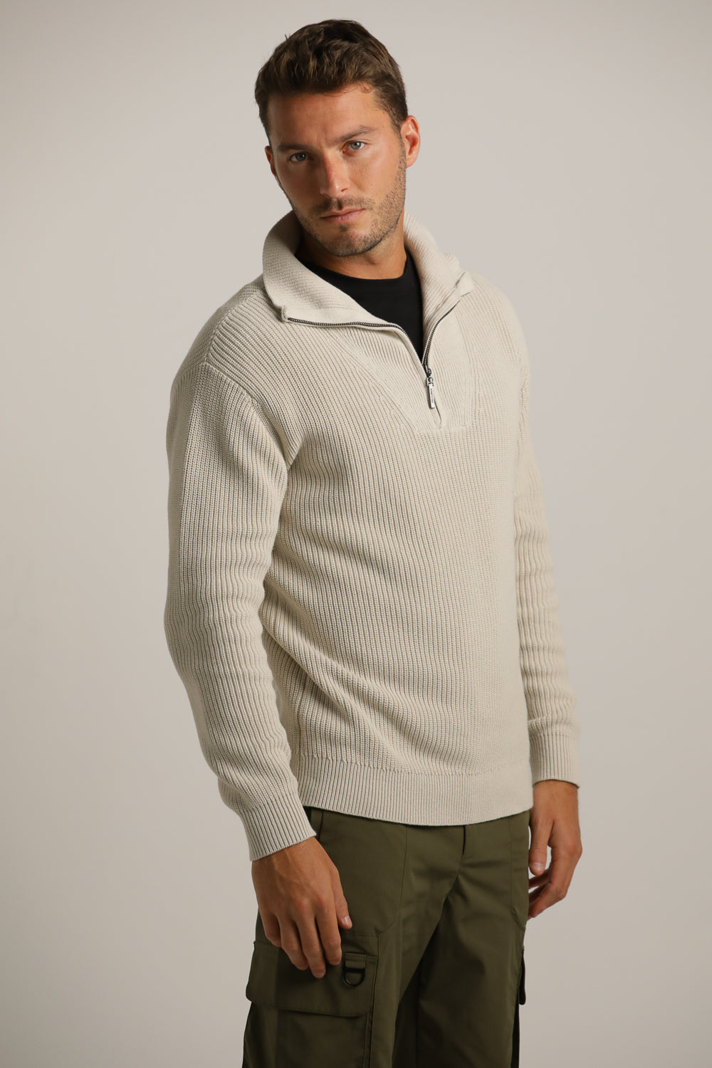 סריג סקי עם חצי רוכסן | קנת קול