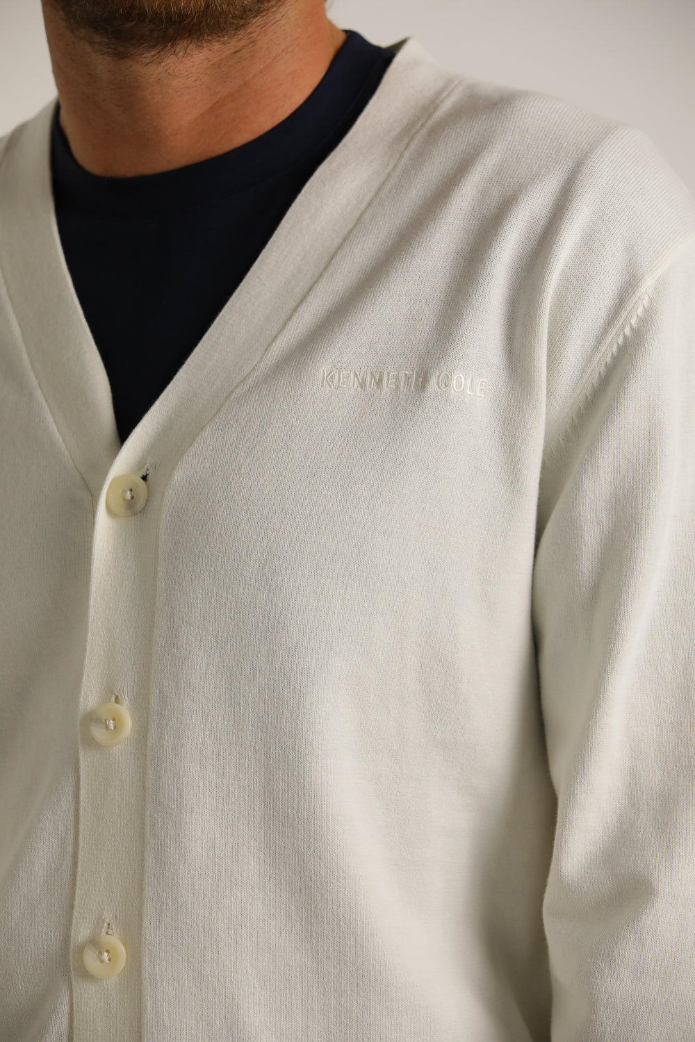 קרדיגן עם עיצוב פסים קונטרסטים | קנת קול