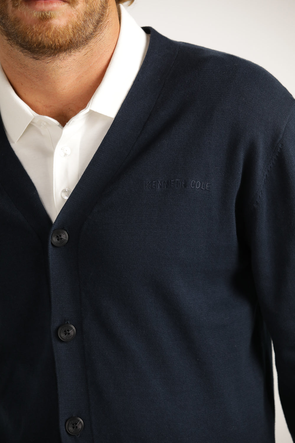 קרדיגן עם עיצוב פסים קונטרסטים | קנת קול