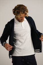 קרדיגן עם עיצוב פסים קונטרסטים | קנת קול