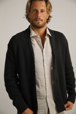 קרדיגן בסריגת ריב עבה | קנת קול