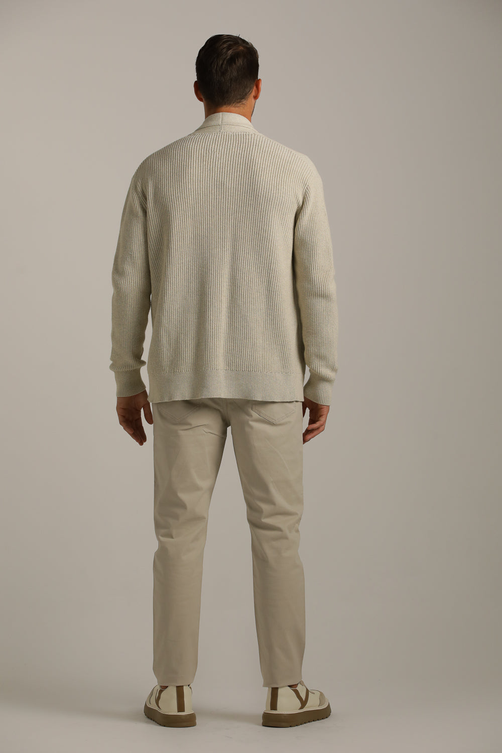 קרדיגן בסריגת ריב עבה | קנת קול