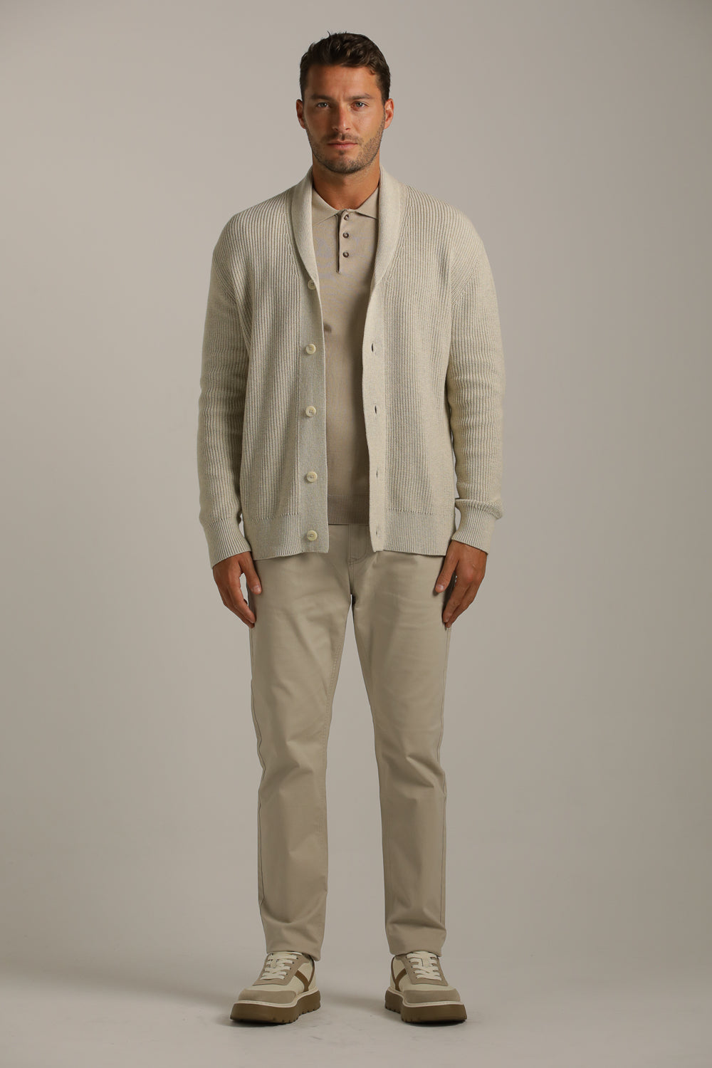 קרדיגן בסריגת ריב עבה | קנת קול