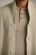 קרדיגן בסריגת ריב עבה | קנת קול