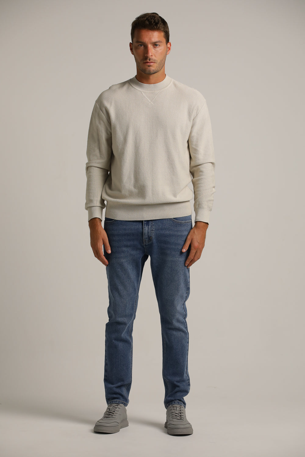 סריג דק בטקסטורת פיקה | קנת קול