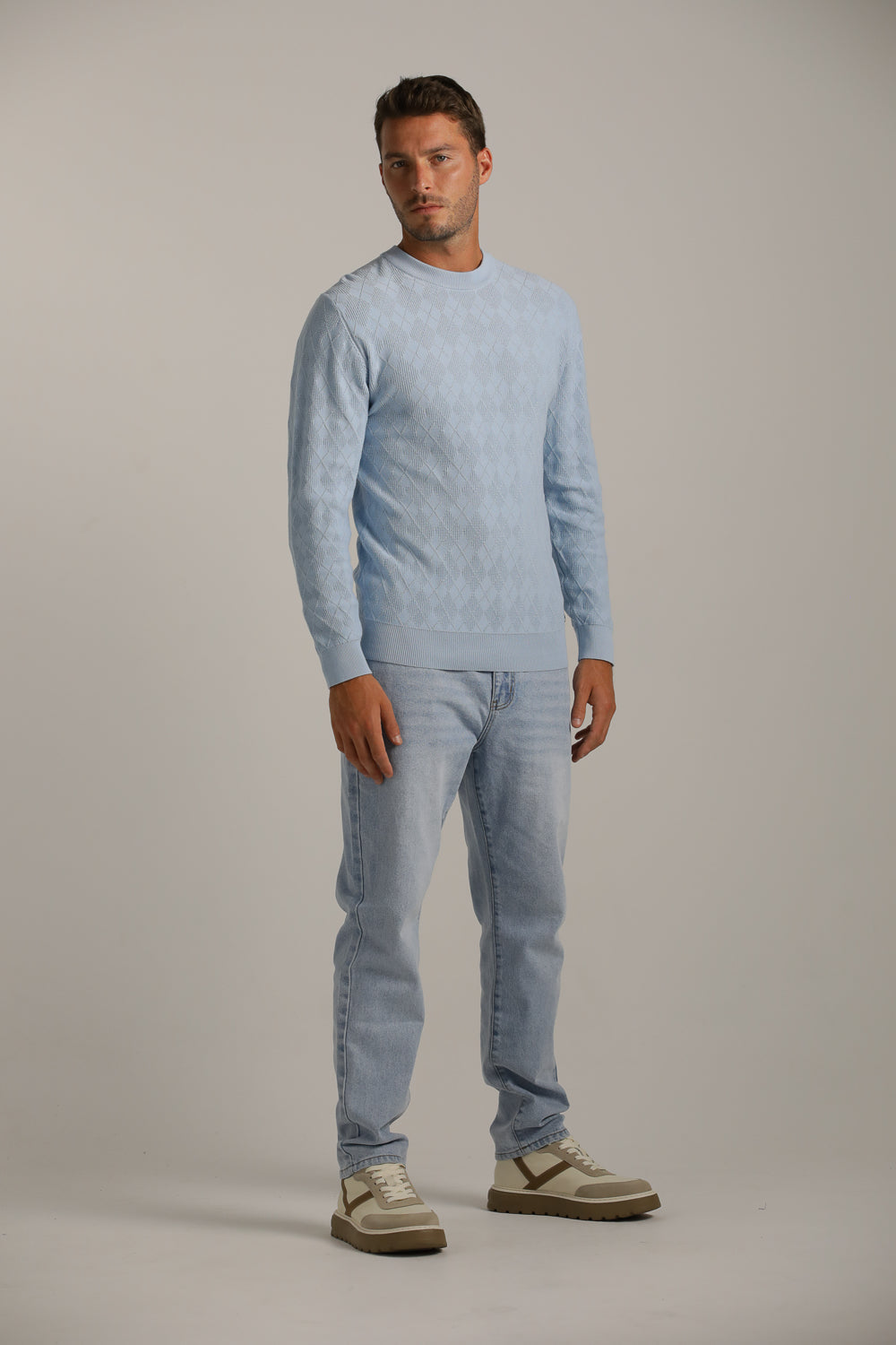 סריג כותנה בעיצוב מעוייני ארגייל | קנת קול