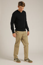 חולצת סריג עם צווארון וי | קנת קול