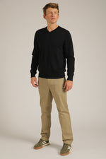 חולצת סריג עם צווארון וי | קנת קול