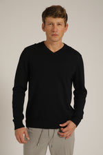 חולצת סריג עם צווארון וי | קנת קול