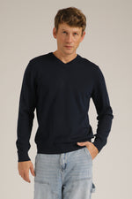 חולצת סריג עם צווארון וי | קנת קול