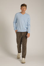 חולצת סריג עם צווארון וי | קנת קול