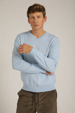 חולצת סריג עם צווארון וי | קנת קול