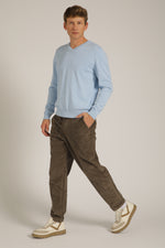 חולצת סריג עם צווארון וי | קנת קול