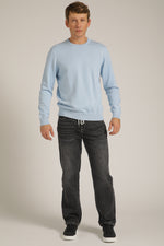 חולצת סריג עם צווארון עגול | קנת קול