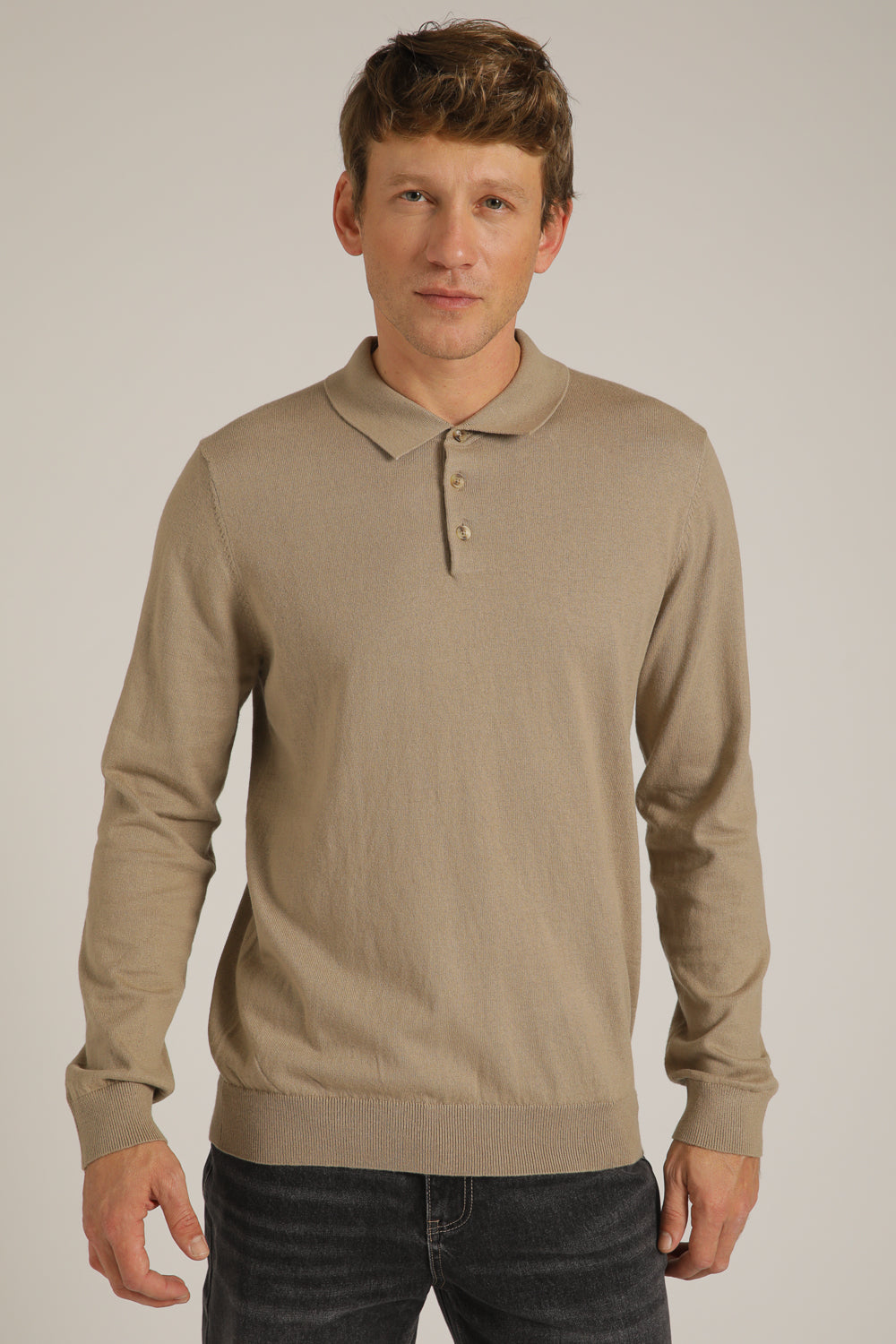 סריג פולו ארוך לגברים | קנת קול