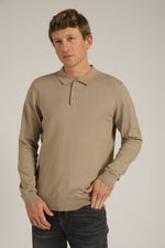 סריג פולו ארוך לגברים | קנת קול