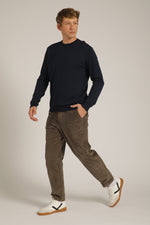 סריג ארוך עם צווארון עגול | קנת קול