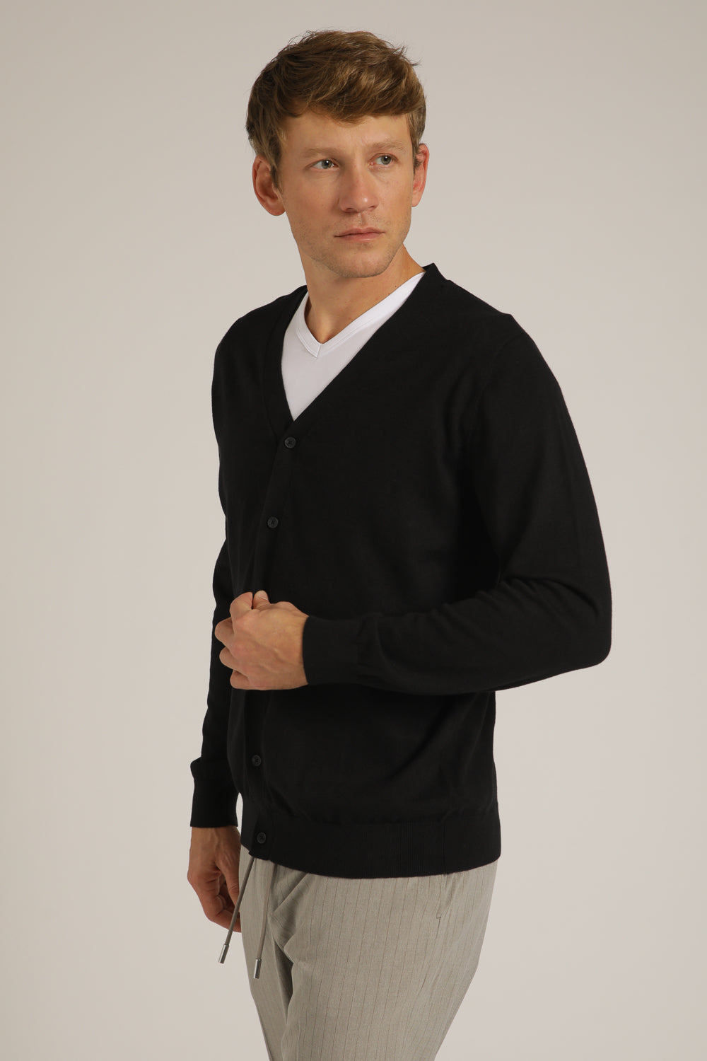 קרדיגן סריג עם כפתורים | קנת קול