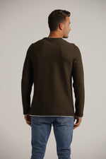 טישירט ארוכה בסגנון שתי שכבות | קנת קול