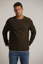 טישירט ארוכה בסגנון שתי שכבות | קנת קול