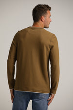 טישירט ארוכה בסגנון שתי שכבות | קנת קול