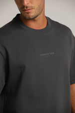 טישירט אוברסייז עם לוגו לגברים | קנת קול