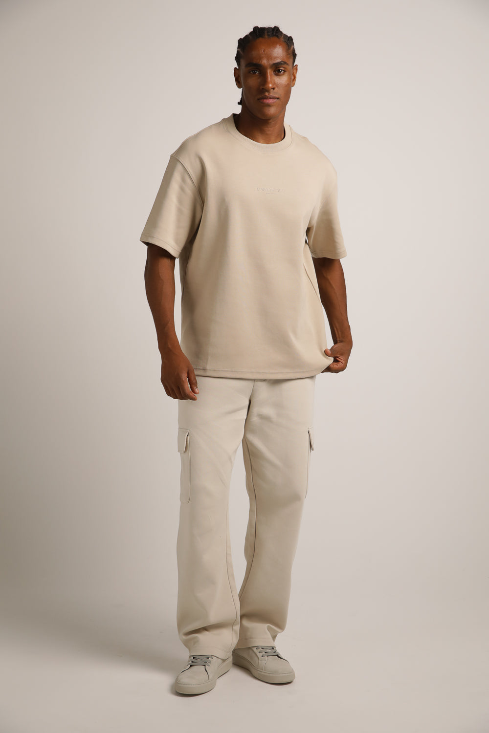 טישירט אוברסייז עם לוגו לגברים | קנת קול