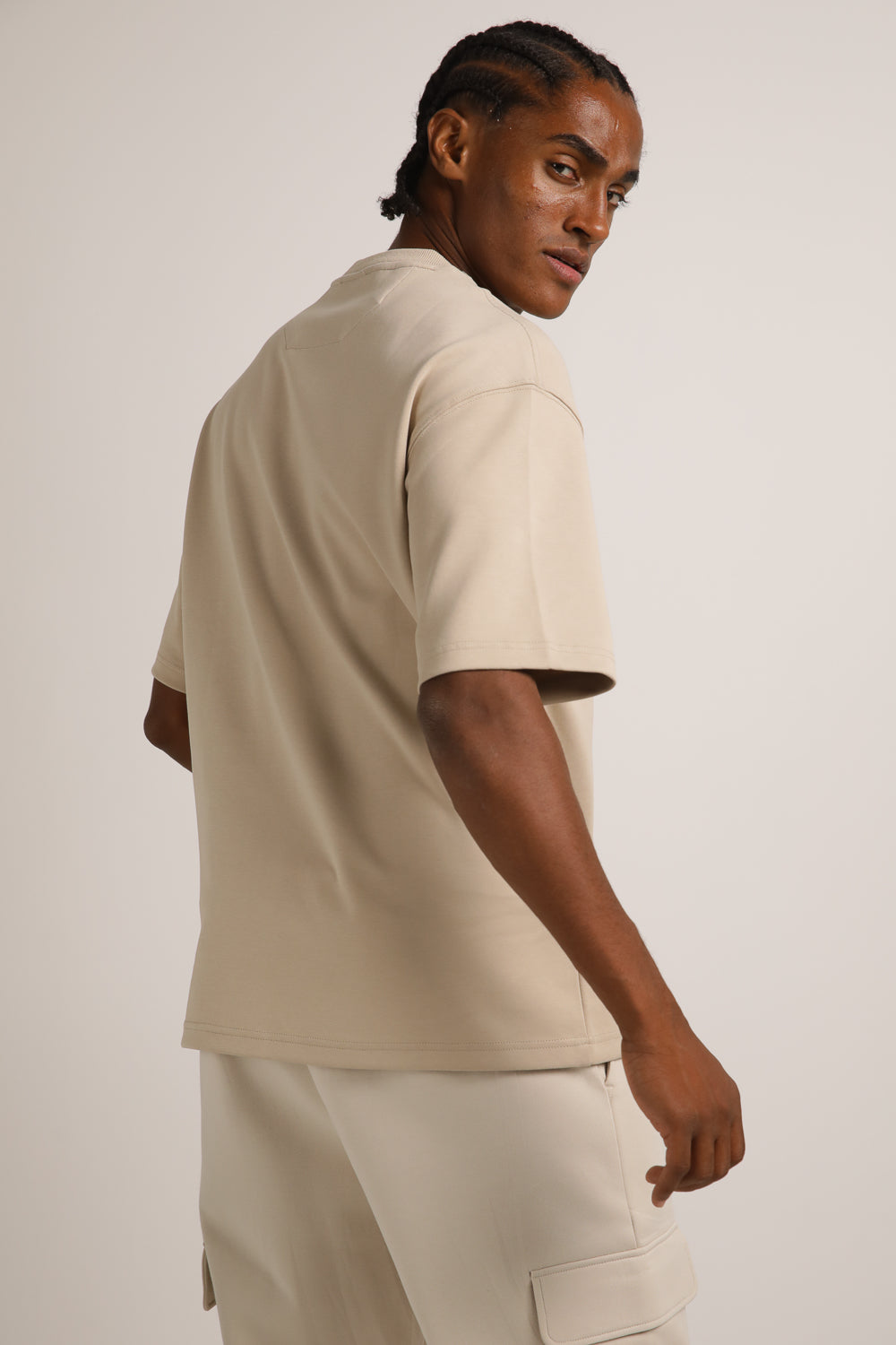 טישירט אוברסייז עם לוגו לגברים | קנת קול