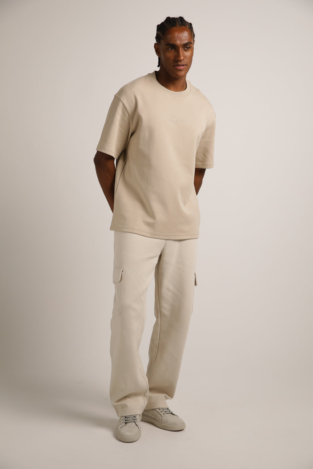 טישירט אוברסייז עם לוגו לגברים | קנת קול