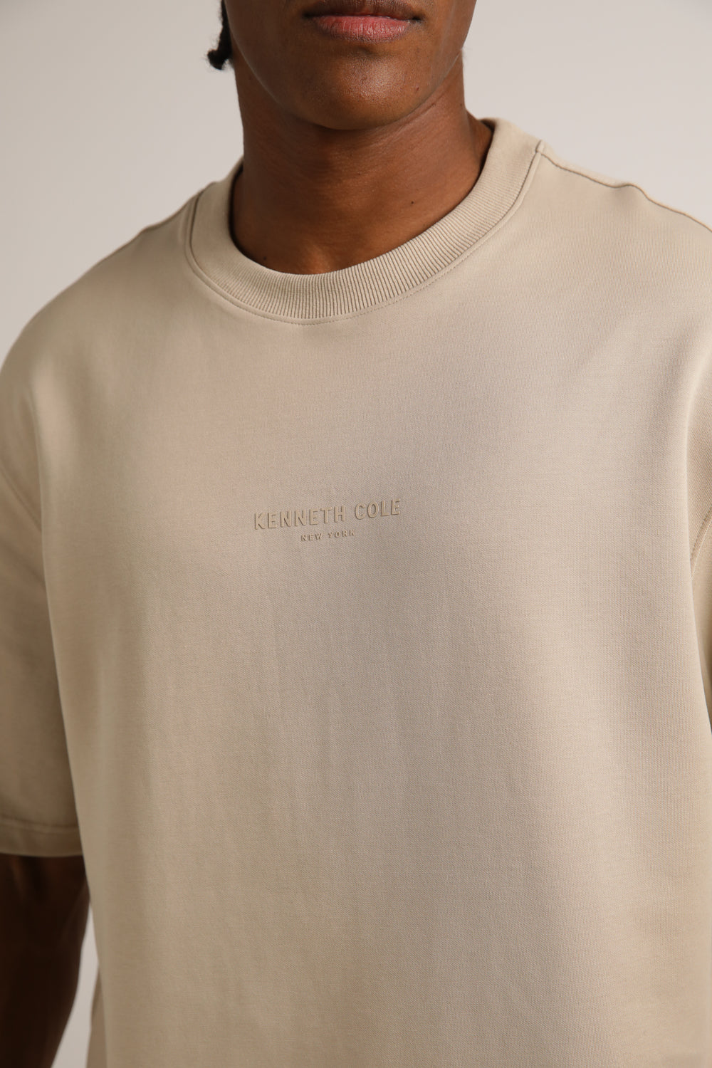 טישירט אוברסייז עם לוגו לגברים | קנת קול