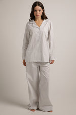 סט פיג'מה כותנה בעיצוב פסים | קנת קול