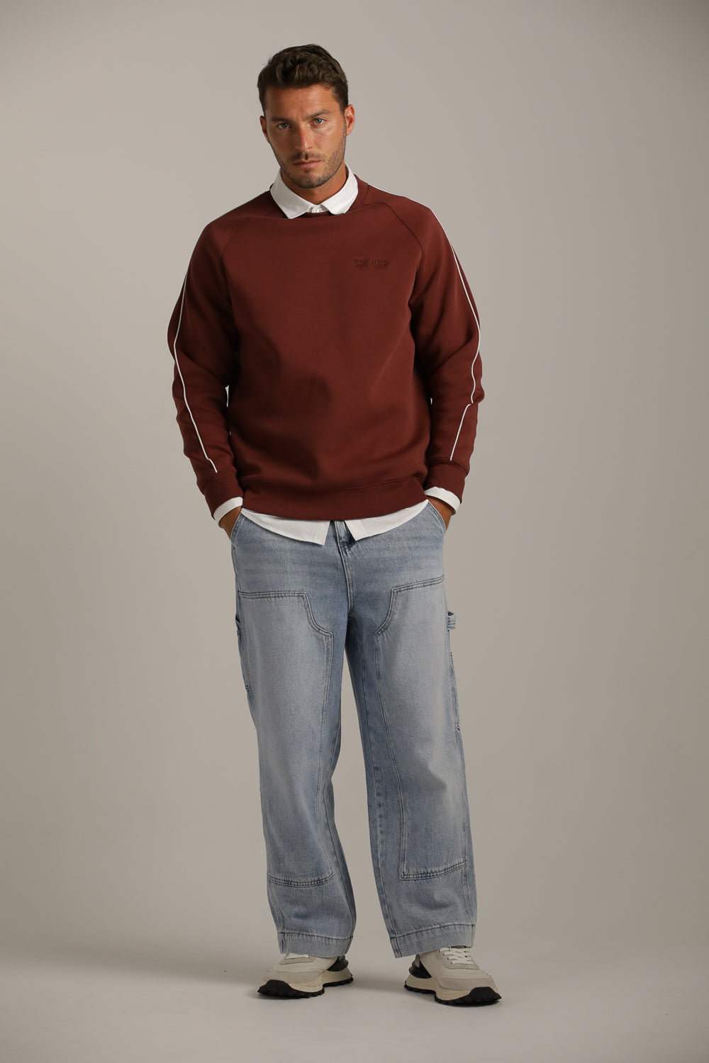 סוויטשירט מבד אינטרלוק | קנת קול