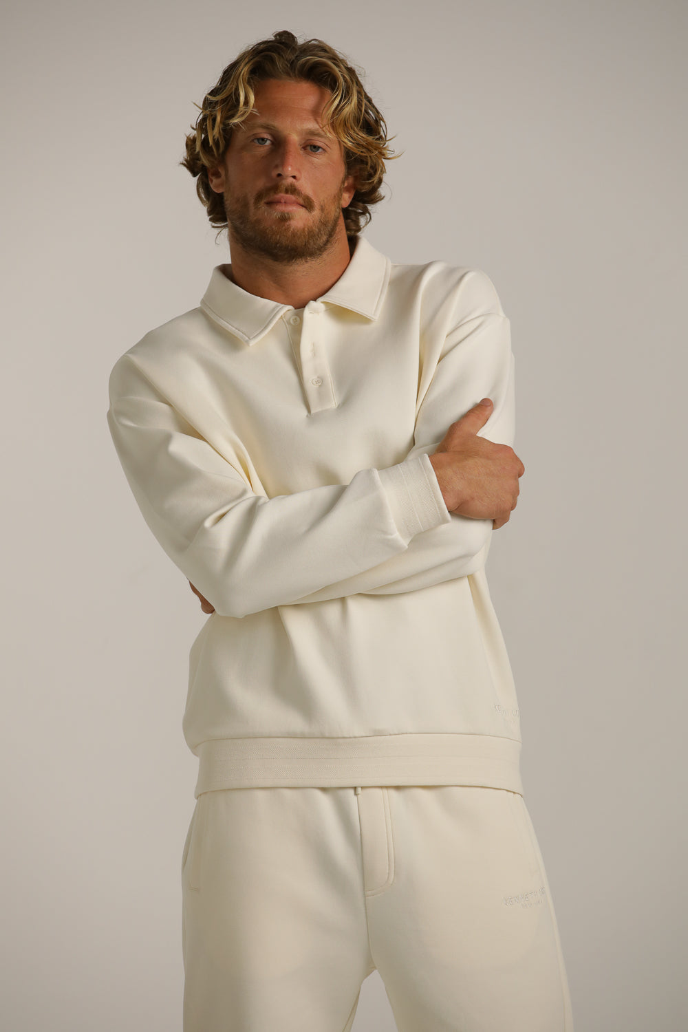 סווטשירט פולו בגזרת אוברסייז | קנת קול