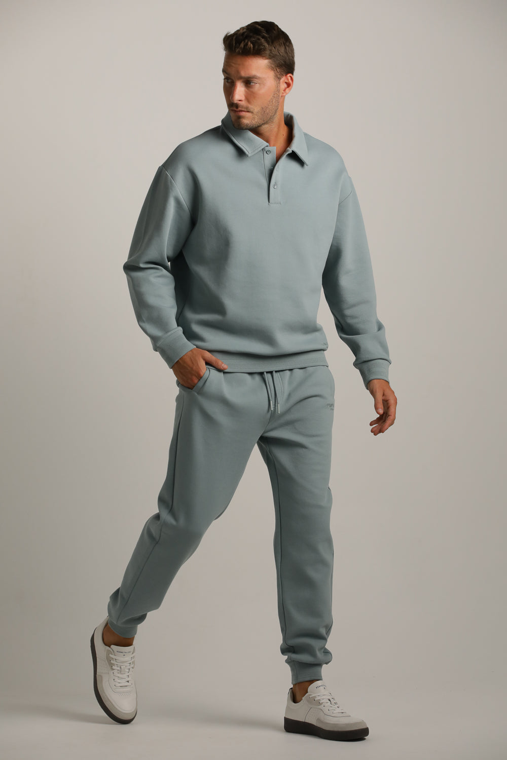 סווטשירט פולו בגזרת אוברסייז | קנת קול