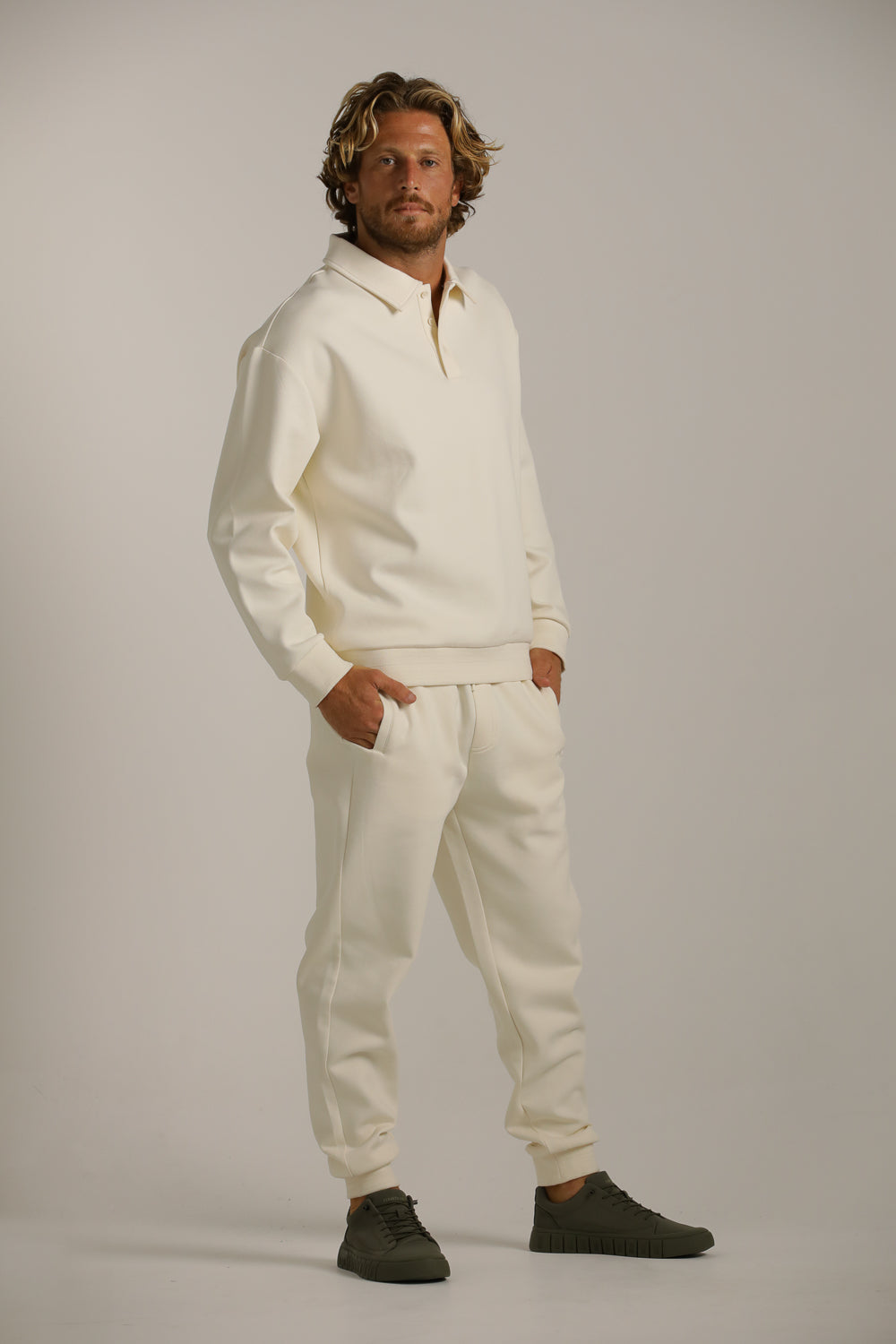 מכנסי ג'וגר מבד וואפל | קנת קול