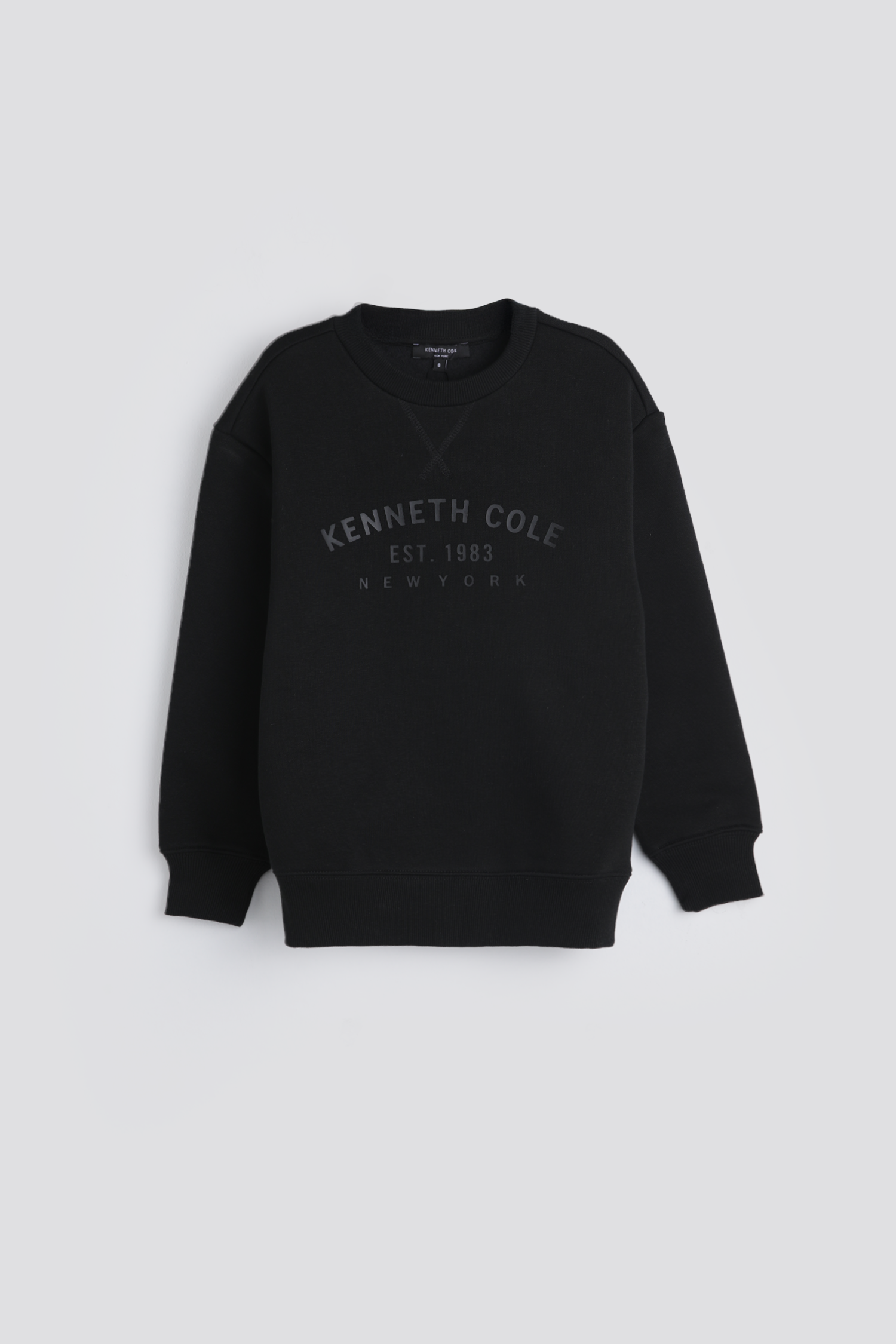 סווטשירט ממותג עם צווארון עגול | קנת קול