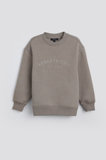 סווטשירט ממותג עם צווארון עגול | קנת קול