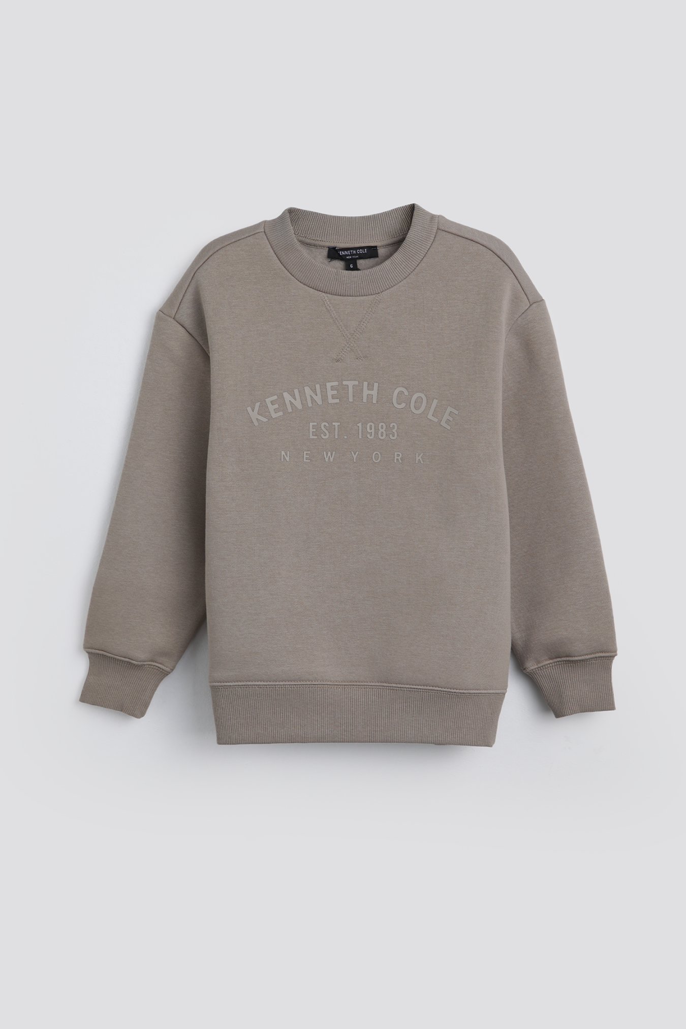 סווטשירט ממותג עם צווארון עגול | קנת קול