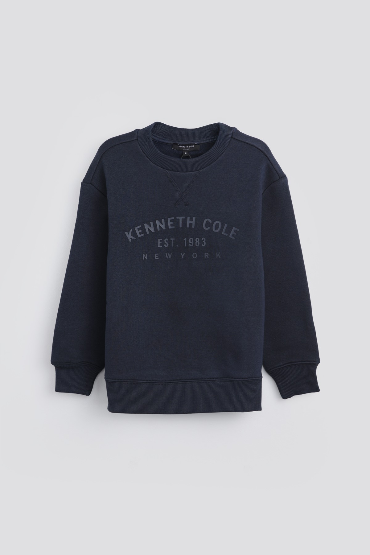 סווטשירט ממותג עם צווארון עגול | קנת קול