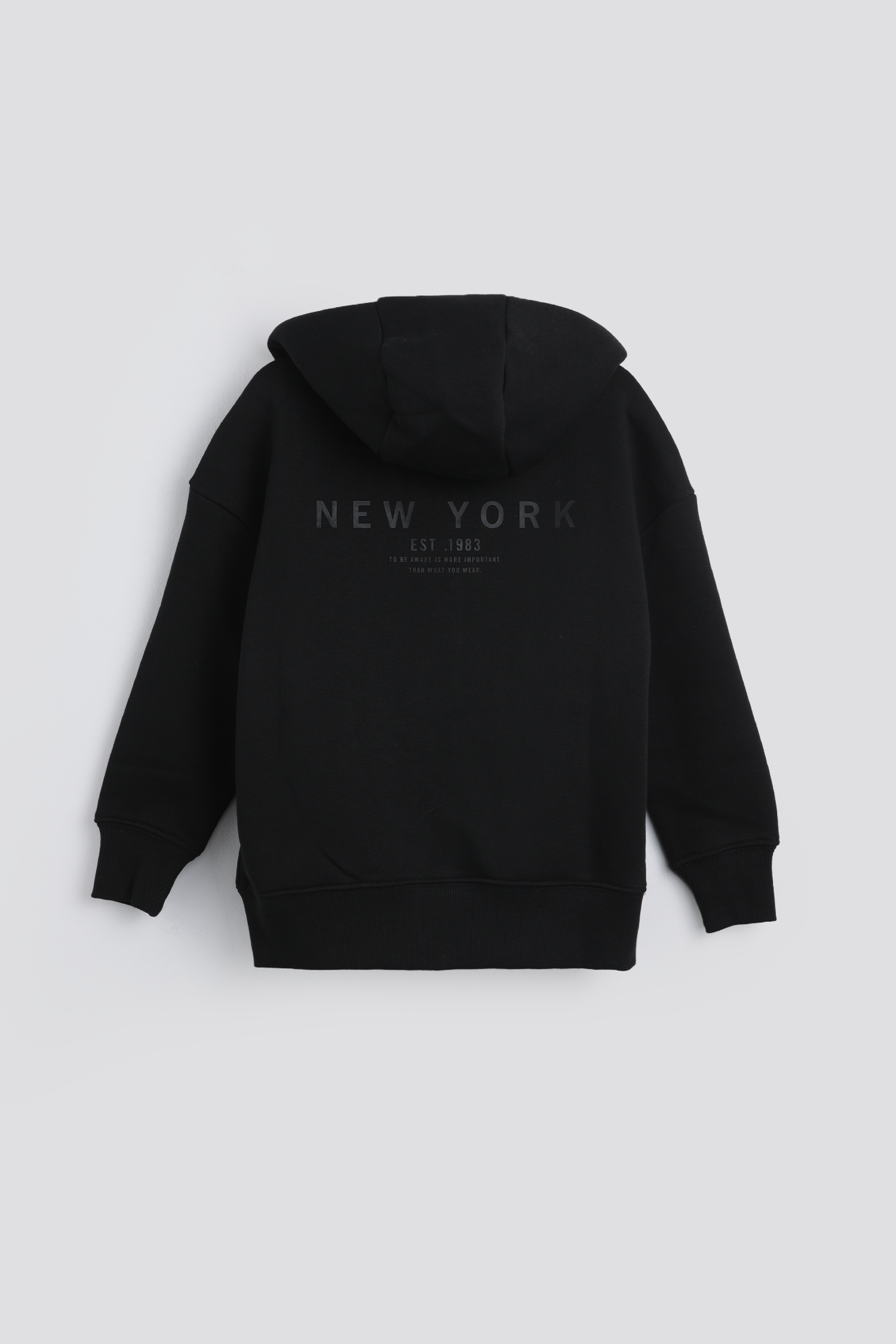 סווטשירט עם רוכסן וכובע קפוצ'ון | קנת קול