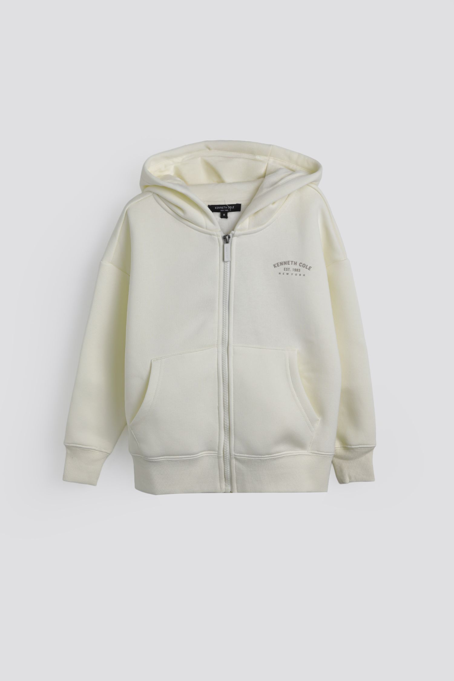 סווטשירט עם רוכסן וכובע קפוצ'ון | קנת קול