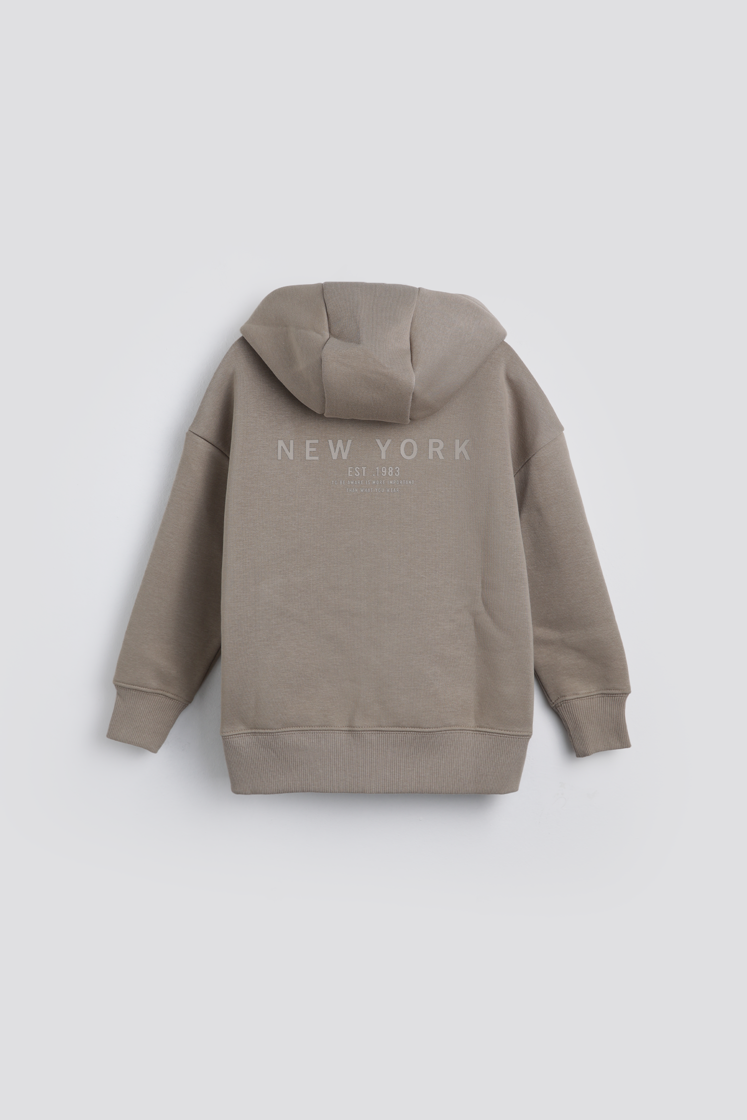 סווטשירט עם רוכסן וכובע קפוצ'ון | קנת קול